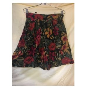 Vintage Floral High Waisted Shorts